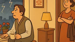 Виц: Мъж гледа през прозореца…