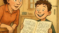 Виц: Мамо, учителката ме похвали…