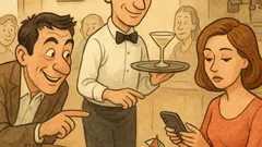 Виц: Келнер, там седи бившето ми гадже