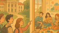 Виц: Студентът мечтае за детската градина