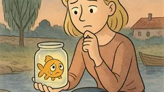 Виц: Блондинка хваща златна рибка...