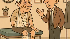 Виц: От къде са тези наранявания?