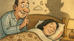 Виц: „Скъпа… ей… спиш ли?“