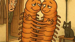 Виц: Какво става, когато се прегърнат две стоножки?