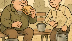 Виц: Руснакът яде сандвич, немецът моли