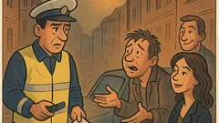 Виц: „Госпожо, не съм пиян…“