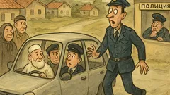 Виц: Папата минава с кола през България