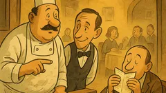 Виц: Готвач и келнер гледат клиентите