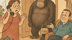 Виц: Скъпи, ако горила ме отвлече?