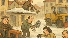 Виц: Коя е най-добрата снегопочистваща техника?