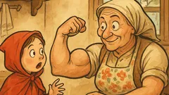 Виц: Червената шапчица пита баба си
