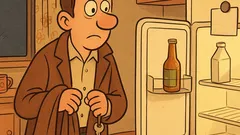 Виц: Прибирам се вкъщи — бележка на хладилника