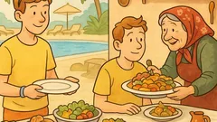 Виц: Ол-инклузив vs хранене у баба