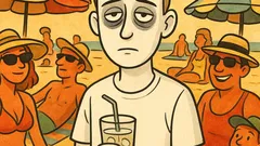 Виц: Лято! Всички изпечени, само аз...