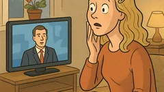 Виц: Блондинка гледа БТВ новините…