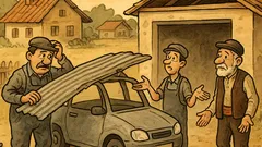 Виц: Бай Пенчо носи покрив в сервиз