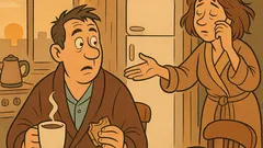 Виц: Събужда се мъжът — пак скандали?