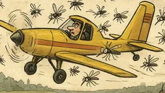 Виц: Дунавски комари събориха самолет