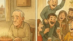 Виц: Дядо казва: Брой възрастта си по приятели