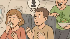 Виц: Момиче кихна в самолета