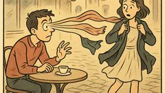 Виц: Той я съблече с поглед…