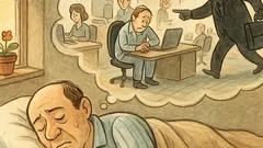 Виц: Страх ме е да спя...