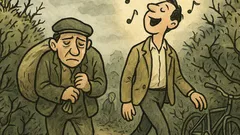 Виц: Мрачен път, бодли… и песен?