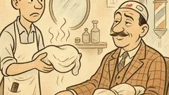 Виц: Млад бръснар поряза клиента си...