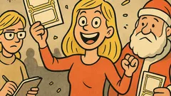 Виц: Умната блондинка пусна тото с Дядо Мраз