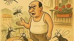 Виц: Тези комари много ме дразнят!